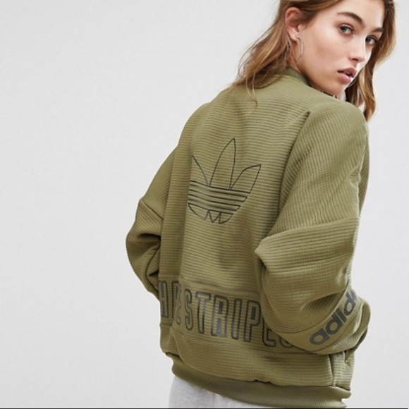 olive adidas jacket womens